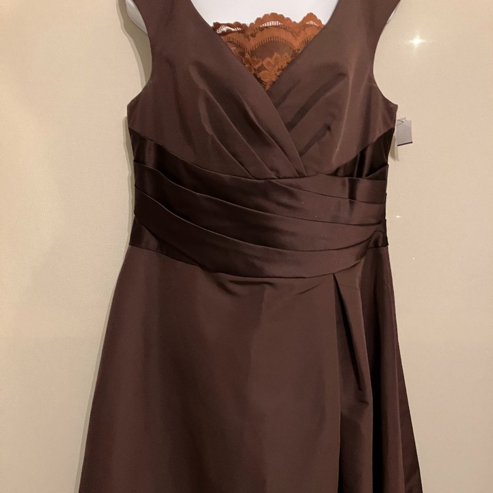 David's Bridal Brown Dress